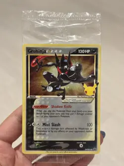 2021 Pokemon Greninja Gold Star SWSH144 Celebrations Promo SHURIKEN SWIRL Sealed - Image 2