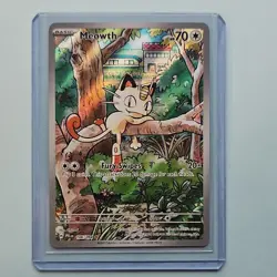 Pokemon Meowth 106/094 Phantasmal Flames Illustration Rare Full Art Holo 70HP - Image 1