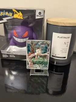 Pokemon Meowth Illustration Rare TCG Phantasmal Flames NM 106/094 2025 - Image 1