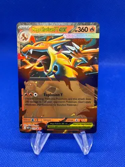 Pokemon ME: Mega Evolution Promo Mega Charizard Y ex 030 Black Star Promo NM - Image 1