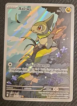 Axew IR 145/086 Sv: Black Bolt Pokemon 2025 Illustration Rare - Image 1