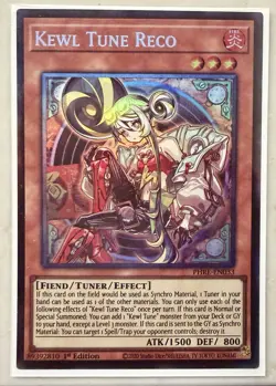 Kewl Tune Reco 1st Edition Collector's Rare PHRE-EN033 Yu-Gi-Oh! - Image 1