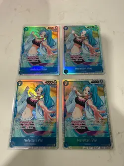 One Piece - The Azure Sea’s Seven OP14 Nefeltari Vivi EB04-025 SR Playset (x4) - Image 1