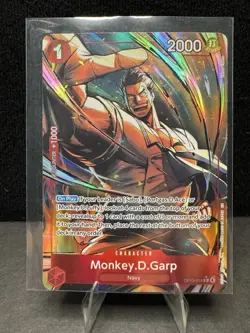 MONKEY.D.GARP OP13-016 ALT ART RARE 2025 ONE PIECE-Carrying On His Will - Image 1