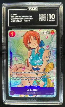 2025 One Piece O-Nami Illustration Box Alternate Art #062 TAG 10 - Image 1