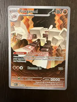 Pokemon Garganacl Me01 Mega Evolution 147/132 Illustration Rare Holo TCG Card - Image 1