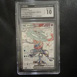 Greninja ex CGC 10 Twilight Masquerade Ultra Rare Holo 198/167 Pokemon Card - Image 1