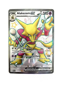 Alakazam EX 215/091 Paldean Fates Shiny Ultra Rare Pokemon TCG Card NM - Image 1