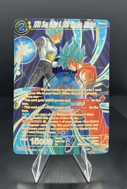 Dragon Ball Super Card Game SSB Son Goku & SSB Vegeta, Rivalry SPR BT21-110 - Image 1