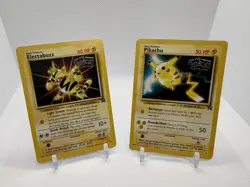 Pikachu #4 Black Star Promo Pokemon Card First Movie WB STAMP WOTC1999 & #3 - Image 1