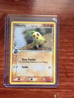 Pokemon Chikorita Delta Species 44/101 Dragon Frontiers 40 HP Reverse Holo Card - Image 1