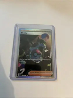Pokemon TCG Penny Paldean Fates Trainer Holo Card 239/091 - Image 1