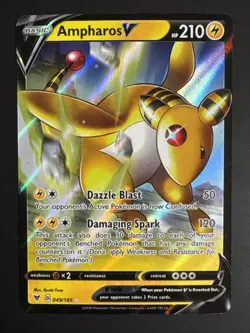 Ampharos V 049/185 Vivid Voltage Ultra Rare Pokemon Card NEAR MINT NM - Image 1