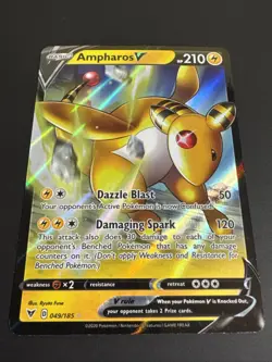 Ampharos V 049/185 Vivid Voltage Ultra Rare Pokemon Card NEAR MINT NM - Image 2