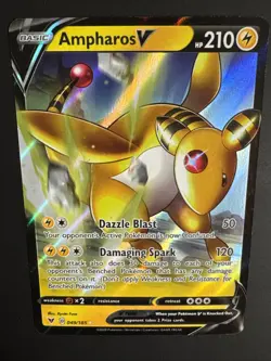 Ampharos V 049/185 Vivid Voltage Ultra Rare Pokemon Card NEAR MINT NM - Image 3