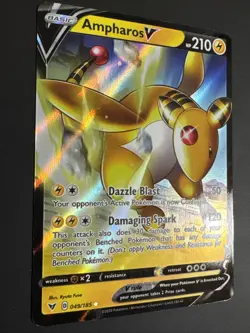 Ampharos V 049/185 Vivid Voltage Ultra Rare Pokemon Card NEAR MINT NM - Image 4