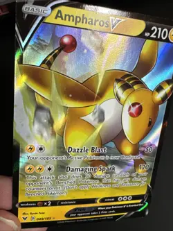 Ampharos V 049/185 Vivid Voltage Ultra Rare Pokemon Card NEAR MINT NM - Image 5