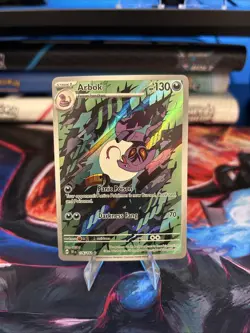 Pokemon TCG Arbok 176/162 Temporal Forces Illustration Rare Card NM Condition - Image 1