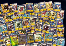 1999 Digimon Card Vintage - Huge Lot of 200 - Gatomon Silver Holographic Letters - Image 3