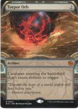 MTG: Thunder Junction: The Big Score: Showcase Torpor Orb: LP Condition - Image 1