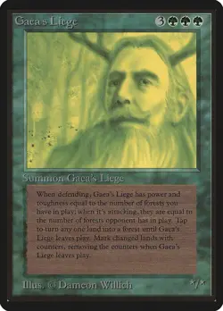 MTG Gaea's Liege Beta Magic the Gathering - Image 1