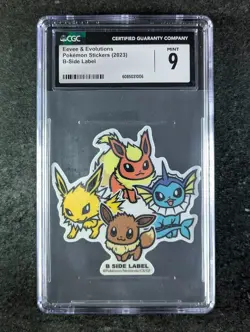 2023 Pokemon EEVEE & EVOLUTIONS Stickers B-Side Label Series UV-Resistant CGC 9 - Image 1