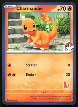 Charmander (Blue Border) My First Battle Theme Deck Stamp Exclusive Art POKEMON - Image 1