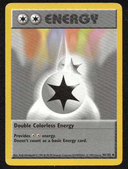 Pokemon 1999 Base Set Shadowless Double Colorless Energy 96/102 - Uncommon - Image 1