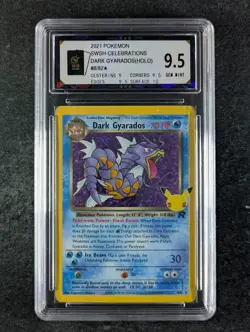 2021 Pokemon DARK GYARADOS #8/82 Celebrations: Classic Coll. Holo Rare BC 9.5 - Image 1
