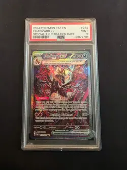234/091 Charizard Ex Paldean Fates PSA 9 - Image 1