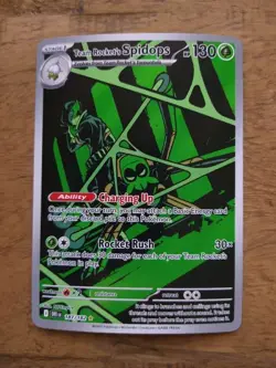 Team Rocket's Spidops 187/182 Illustration Rare - Pokemon Destined Rivals SV10 - Image 1