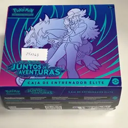 Spanish Pokemon Adventures Together Elite Trainer Collectable Card Game case - Image 1