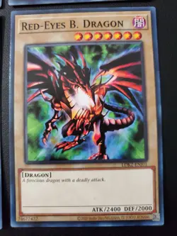 Yugioh Blue Eyes White Dragon Dark Magician Girl Red Eyes Black 4 Card Set - Image 5