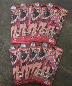 ONE PIECE Card Game EB-03 Heroines Edition Sleeved Booster Pack LOT OF 8 Sealed - Image 1