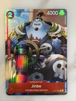 Jinbe ST21-005 Alt Art Parallel Holo Foil OP One Piece TCG NM English N - Image 1