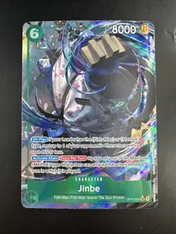 Jinbe OP11-031 Alt Art SR A Fist of Divine Speed One Piece NM - Image 1