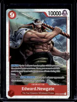 2022 One Piece Paramount War Edward.Newgate Super Rare #OP02-004 - Image 1