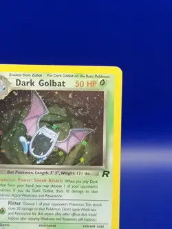Dark Golbat 7/82 Team Rocket Set Holo Rare Pokemon Card Nintendo TCG WOTC NM - Image 5
