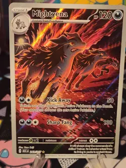 Pokemon Mightyena Holo Rare 120 HP Card 243/217 2026 English Stage 1 - Image 1