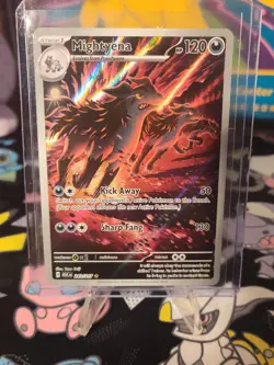 Pokemon Mightyena Holo Rare 120 HP Card 243/217 2026 English Stage 1 - Image 3