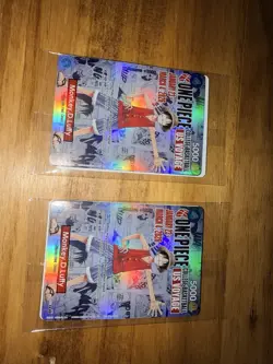 🏀2 Piece Monkey.D.Luffy US College Basketball Promo Cards *SEALED* - Image 1