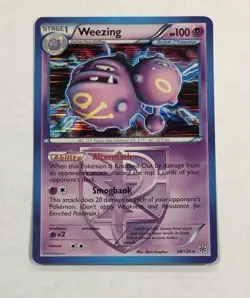 Pokemon WEEZING Card 58/135 Holo Rare LP Plasma Storm Light Play TCG Team Plasma - Image 1