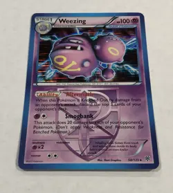 Pokemon WEEZING Card 58/135 Holo Rare LP Plasma Storm Light Play TCG Team Plasma - Image 2