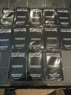 13 x Riftbound Spiritforged Nexus Night Pack Sealed English 3-Card Pack promo - Image 2