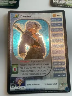 DBZ: Dragon Ball Z CCG: 2002 Limited Trunks card 2002 Foil 185 - Image 1