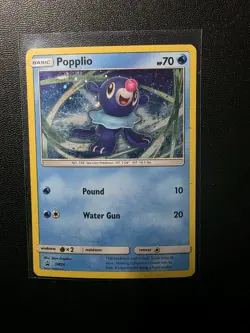 Popplio SM24 Sun & Moon SM Black Star Promo Holo Pokemon TCG Card - Image 1