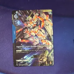 Bandai Full Armor Unicorn Gundam Unit GD03-010 Gundam War TCG Card - Image 1