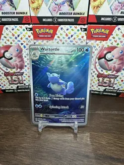 Pokemon TCG Wartortle 171/165 Scarlet & Violet 151 Illustration Rare Holo Card - Image 1