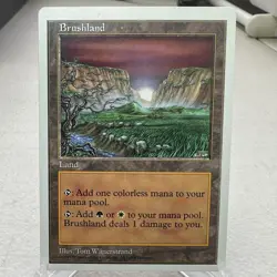 Brushland Fifth Edition Magic: The Gathering Card ~ HP - Image 1