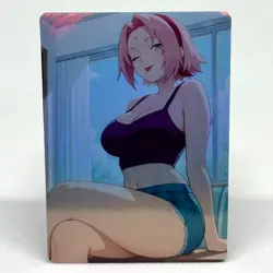 Naruto Sakura Haruno Goddess Anime Waifu ACG Foil Card - Image 1
